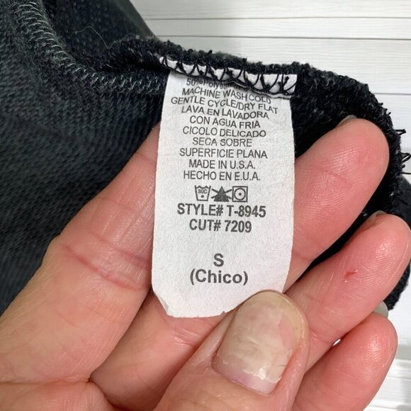 Final Touch Lightweight Sleeveless Wrap Vest Black Knit Jersey Racer Back Sz Sm - Picture 5 of 5